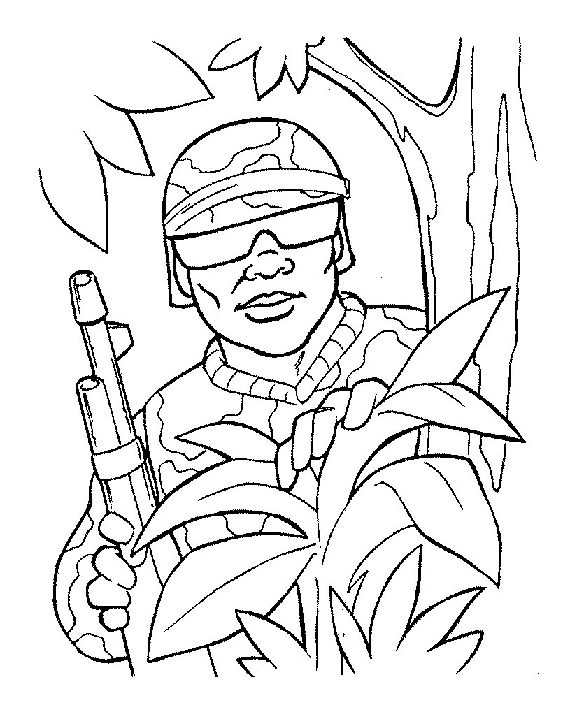 825x1019 Free Printable Army Coloring Pages For Kids Best