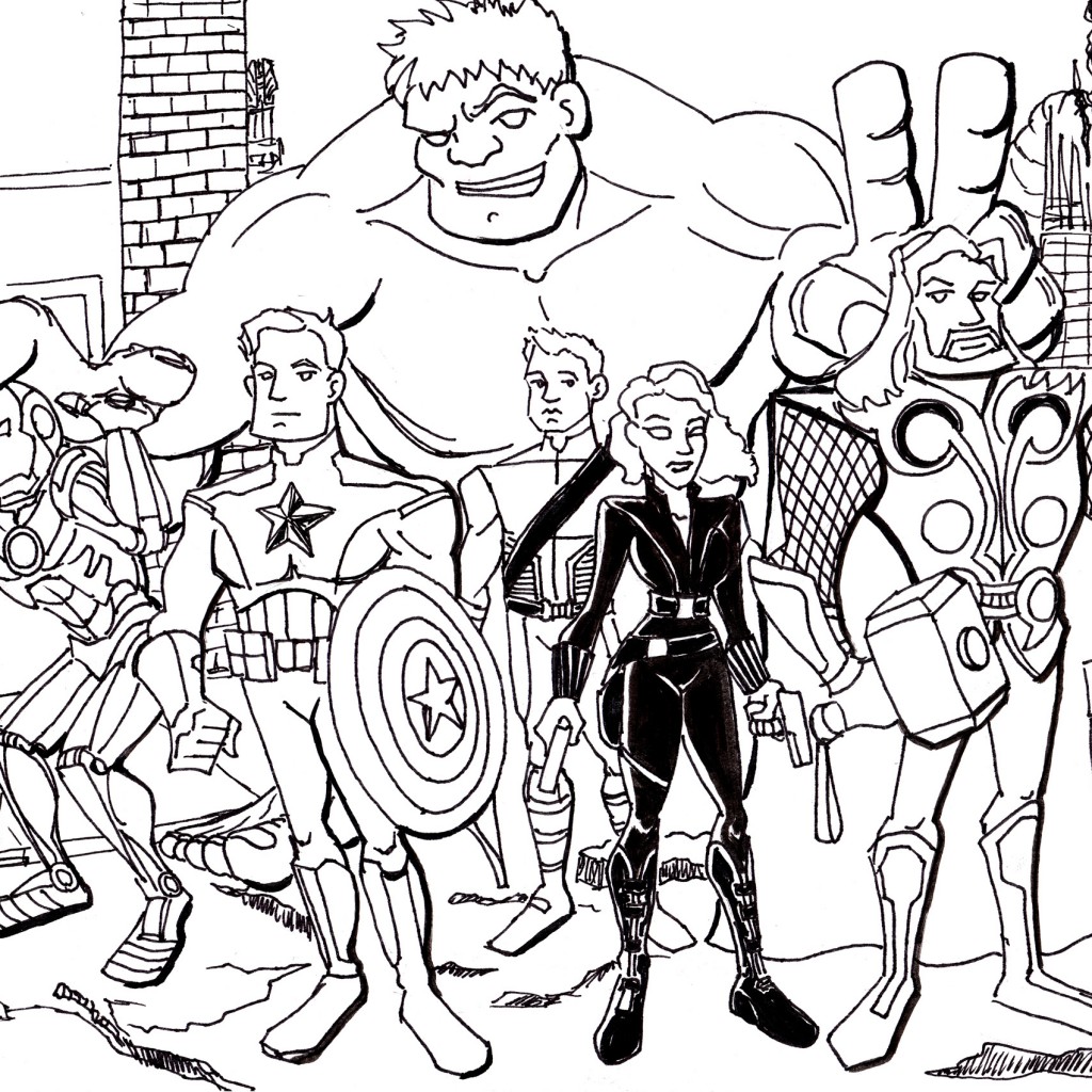 1024x1024 Printable Avengers Coloring Pages Luke Free Printables Get Bubbles