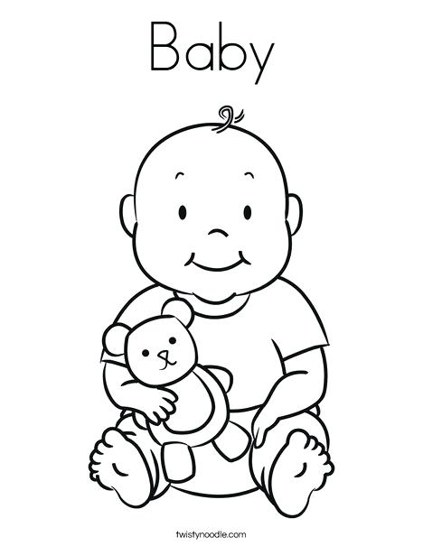 468x605 New Baby Coloring Pages