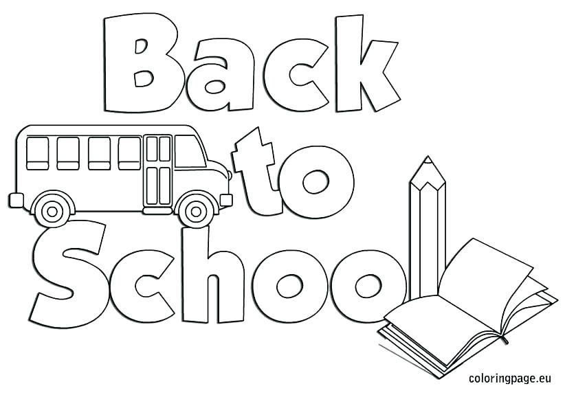 822x575 Free Back To School Coloring Pages School Objects Coloring Pages