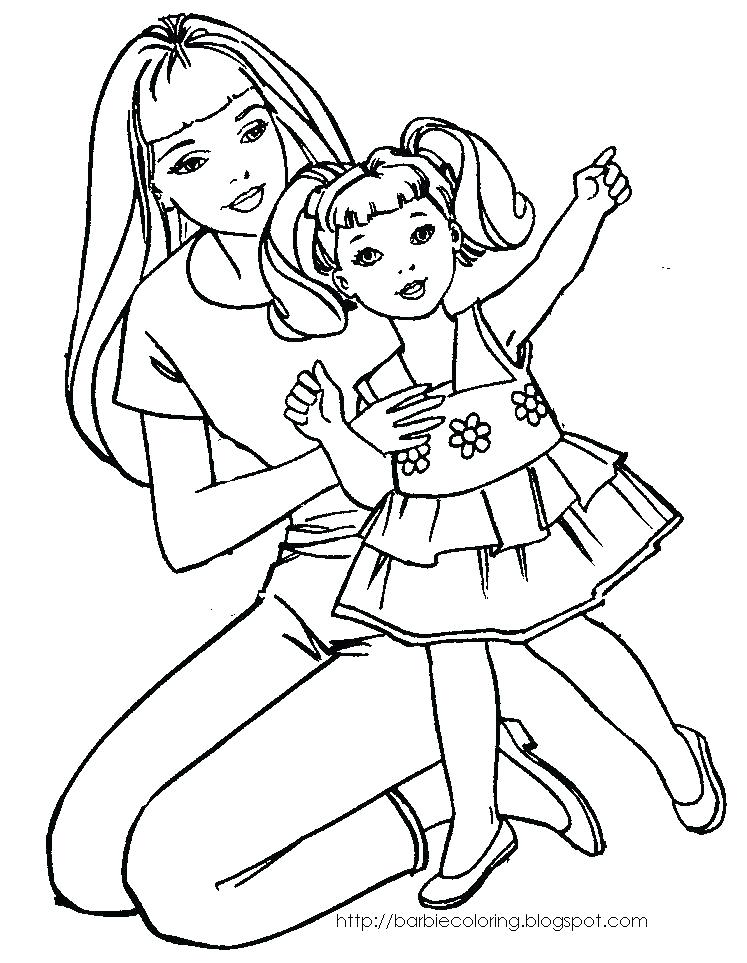 747x963 Barbie Coloring Pages Free Barbie Coloring Or Printable Coloring