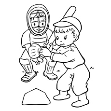 230x230 Top Baseball Coloring Pages For Toddlers