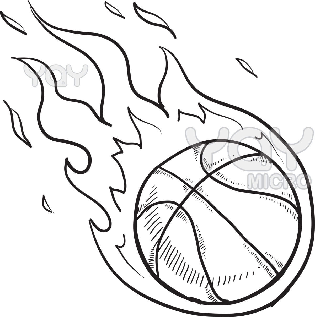 1201x1210 Free Basketball Coloring Pages