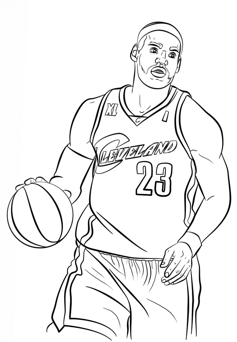 824x1186 Free Printable Nba Coloring Pages