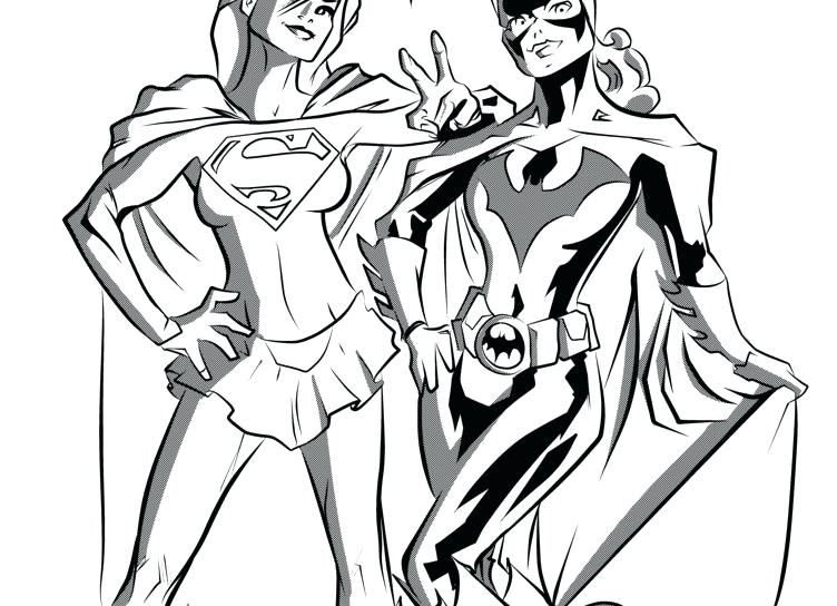 752x544 Coloring Page For Kids Batgirl Colouring Pages Free Batgirl
