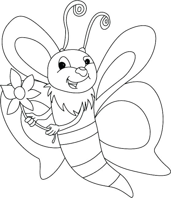 558x648 Bee Coloring Pages S S Free Bumble Bee Colouring Pages