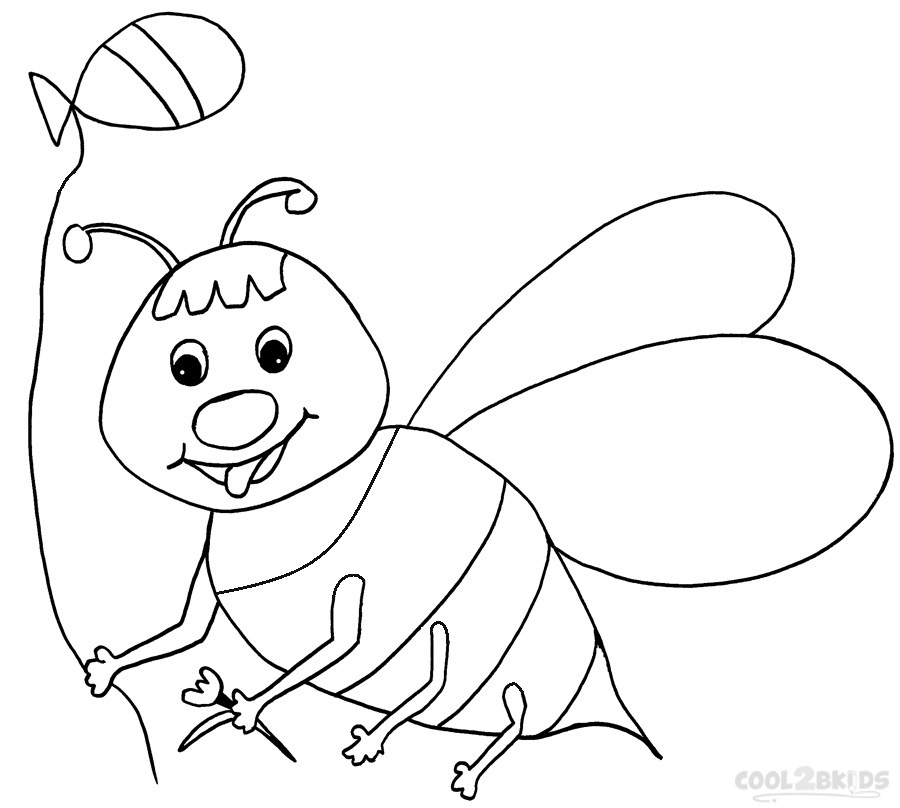 900x808 Printable Bumble Bee Coloring Pages For Kids