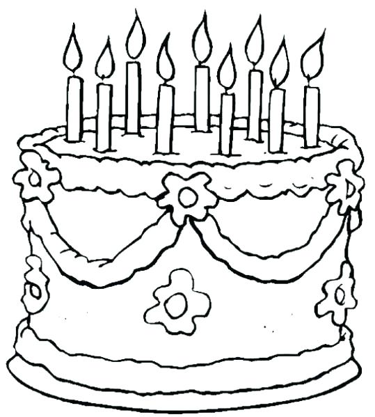 539x599 Birthday Coloring Pages Free Free Printable Birthday Coloring