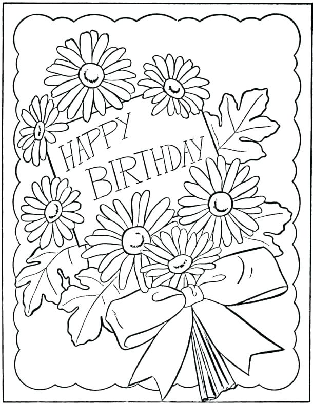 610x788 Coloring Birthday Cards Awesome Birthday Cards Coloring Pages Kids