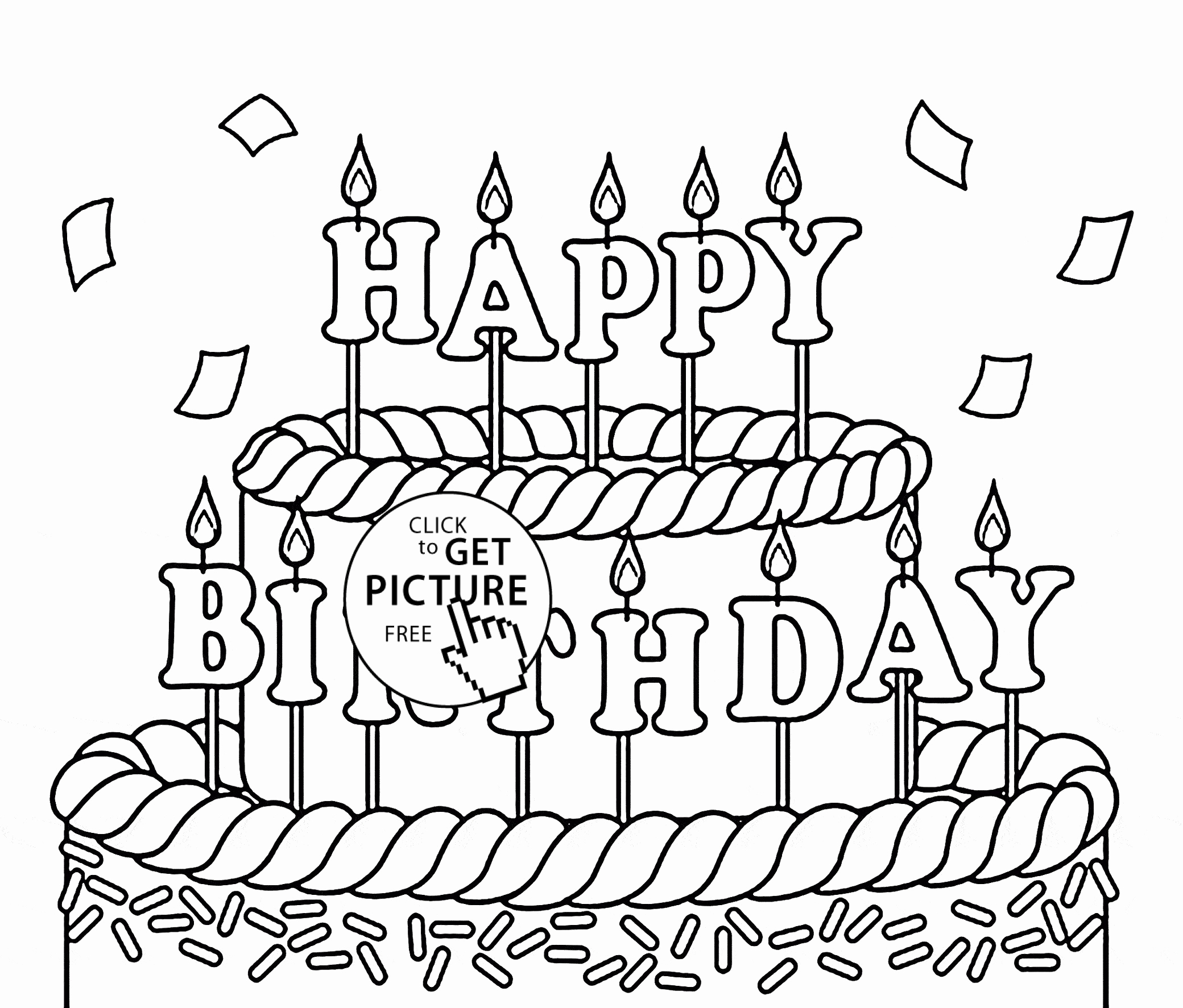 2080x1773 Free Birthday Coloring Pages To Print Luxury Birthday Coloring