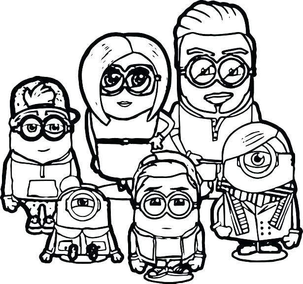 615x576 Free Printable Minion Birthday Coloring Pages Drawing As Well