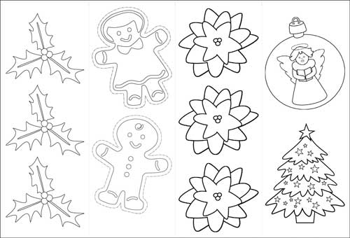 500x340 Christmas Coloring Bookmarks