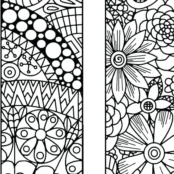 570x570 Coloring Pages Bookmarks