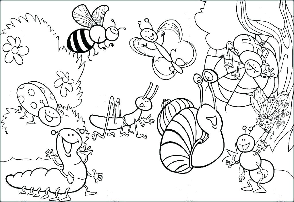 1024x703 Coloring Pages Insects Coloring Pages Insects Insect Coloring