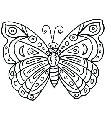 376x393 Free Butterfly Coloring Pages Butterfly Colouring Sheets