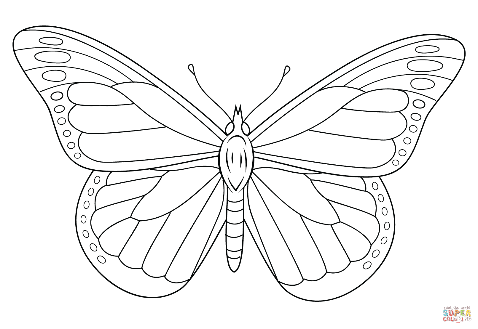 1612x1111 Monarch Butterfly Coloring Page Free Printable Coloring Pages