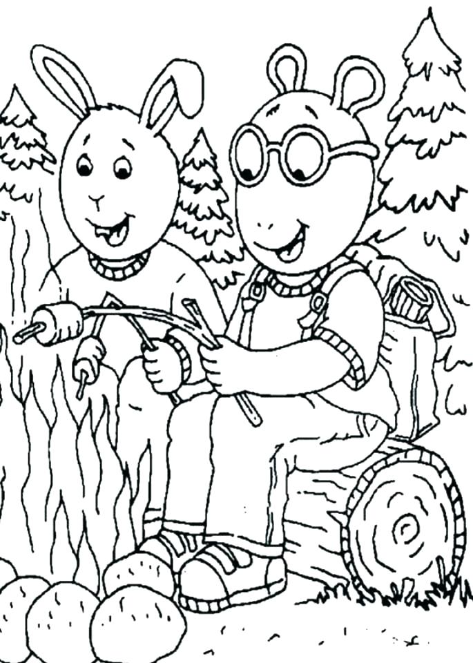 685x960 Camping Coloring Pages To Print Camping Coloring Pages Camping