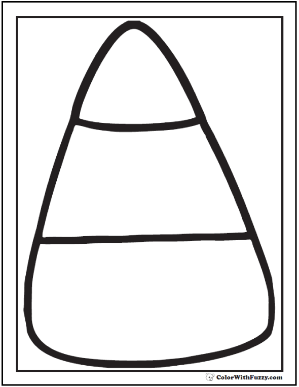 590x762 Candy Corn Coloring Page