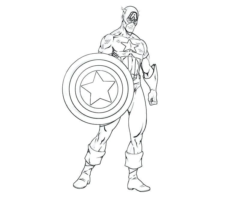 800x667 Captain America Colouring Pages Online Avengers Coloring Pages