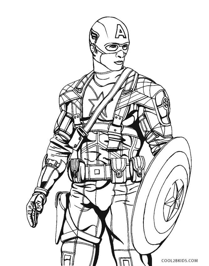667x850 Free Printable Captain America Coloring Pages For Kids