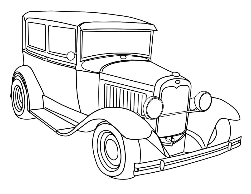 1056x816 Car Coloring Pages Free Download