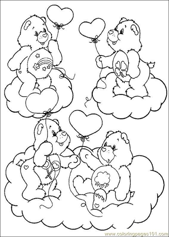 567x794 Care Bears Coloring Page