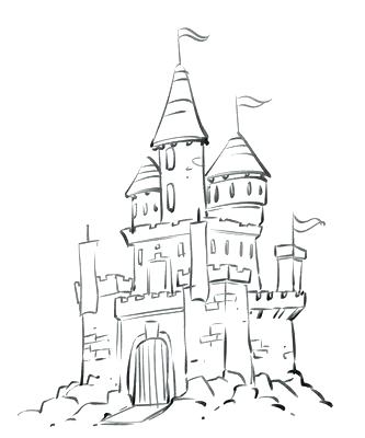 333x400 Disney Castle Coloring Page Castle Coloring Pages Castle Coloring