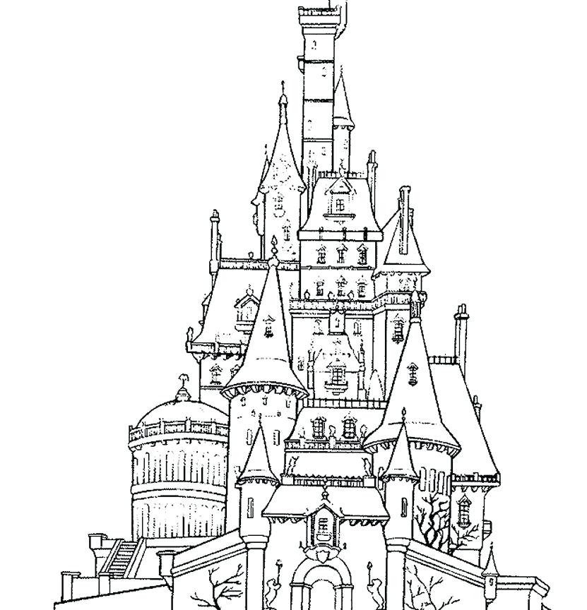 831x864 Castle Printable