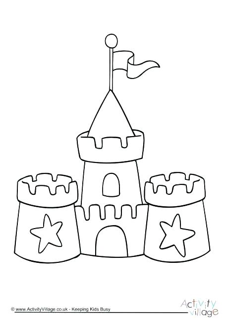 460x650 Castle Coloring Page Castle Coloring Pages For Kids Download