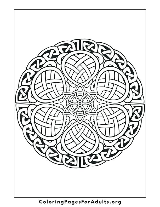 612x792 Celtic Knot Coloring Pages Printable Trinity Free Page