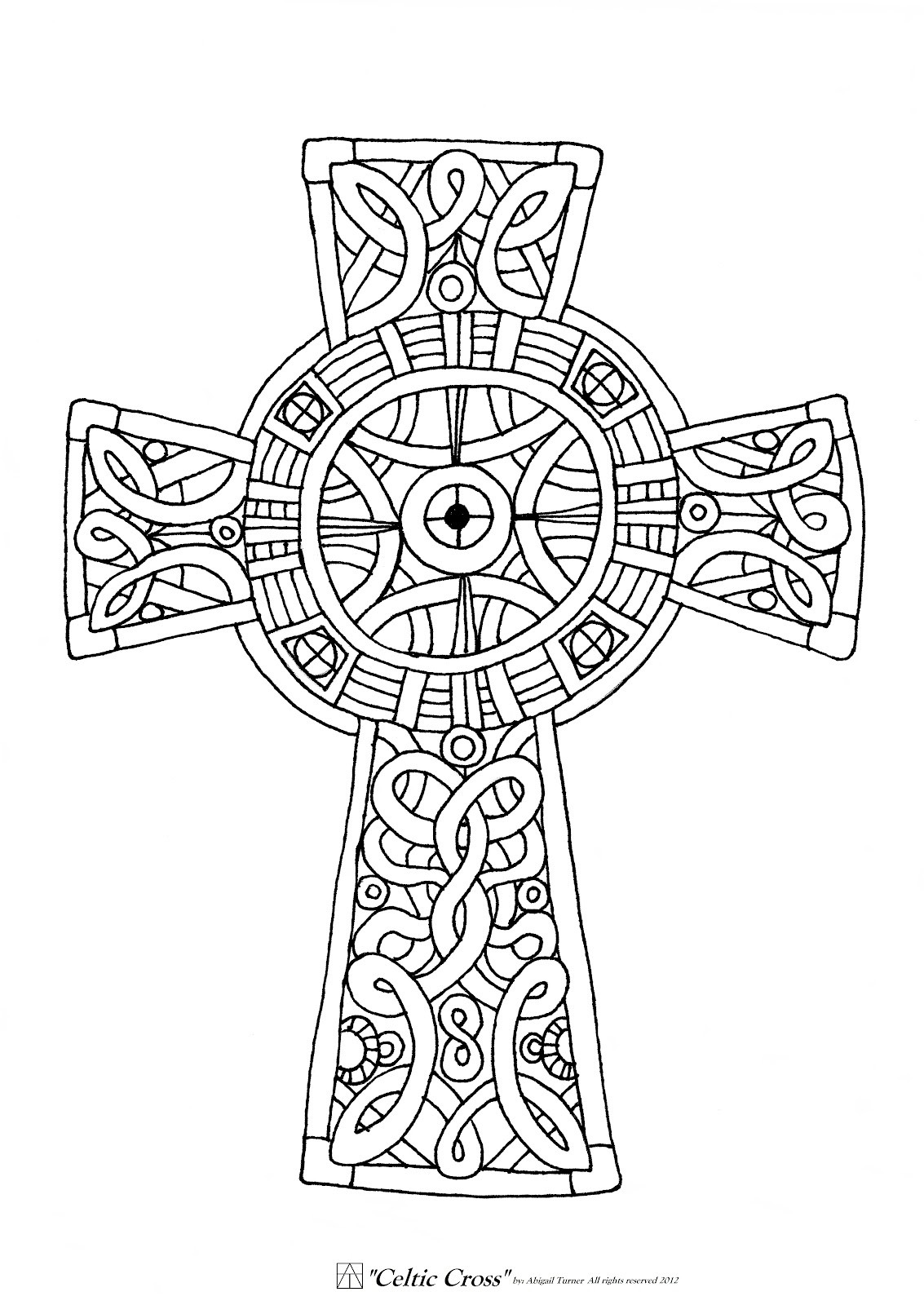 1133x1600 Free Printable Celtic Cross Coloring Pages Coloring Pages