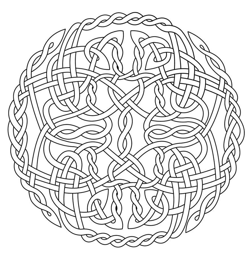886x902 Mandala Art Free Coloring Pages Celtic Circle X