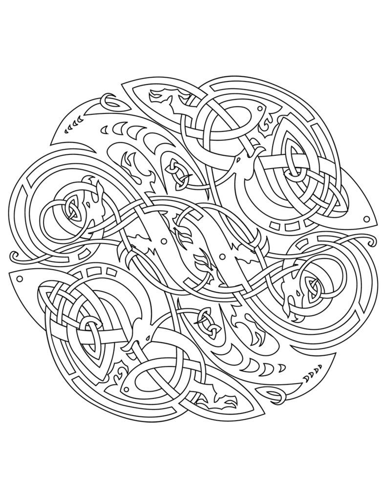 786x1017 Mandala Art Free Coloring Pages Celtic Circle X