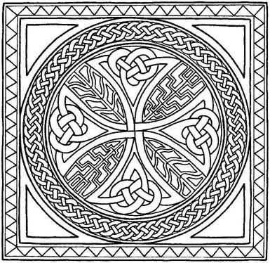 385x374 Celtic Coloring Pages For Adults