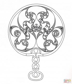 298x350 Celtic Art Coloring Pages Free Image Concept Dragon Printable Knot