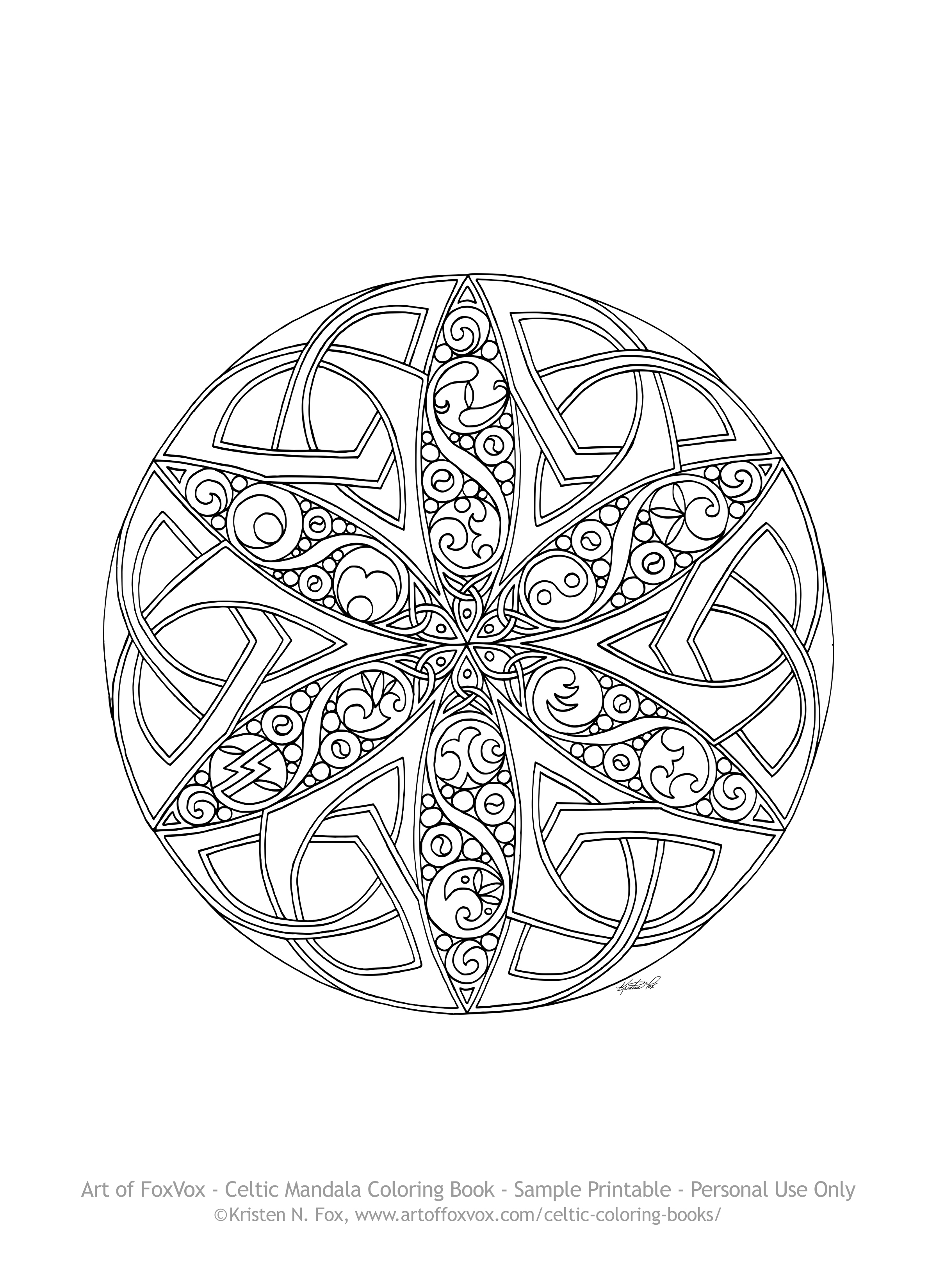 2400x3300 Celtic Designed Cross Arts Culture Art Coloring Pages Free