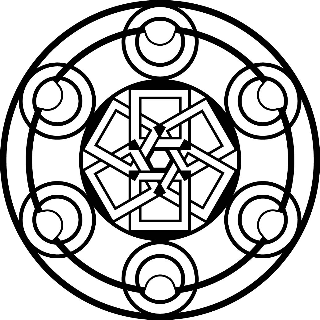 1037x1037 Celtic Mandala Coloring Pages