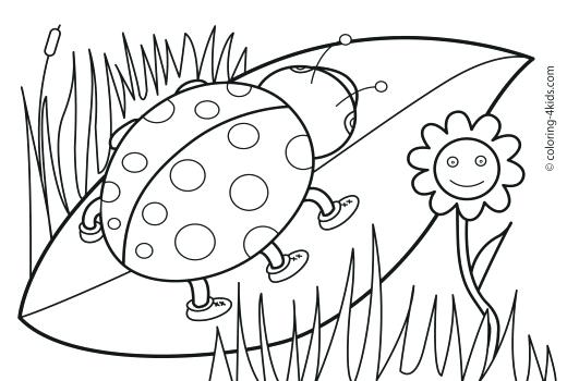 520x350 Coloring Pages For Kindergarten Free Spring Coloring Pages Free
