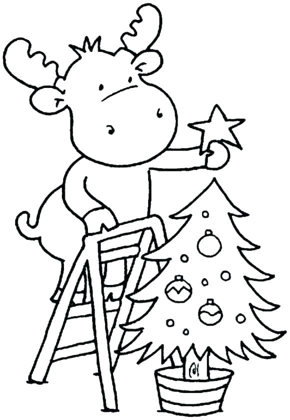 580x840 Free Christmas Coloring Pages For Preschoolers Grandmaman Site