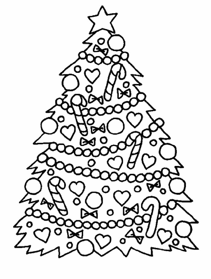 700x923 Free Christmas Tree Coloring Pages