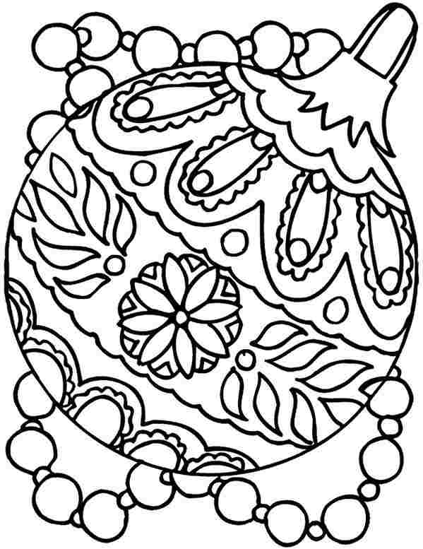 599x777 Christmas Ornament Coloring Page Free Christmas Ornaments Coloring
