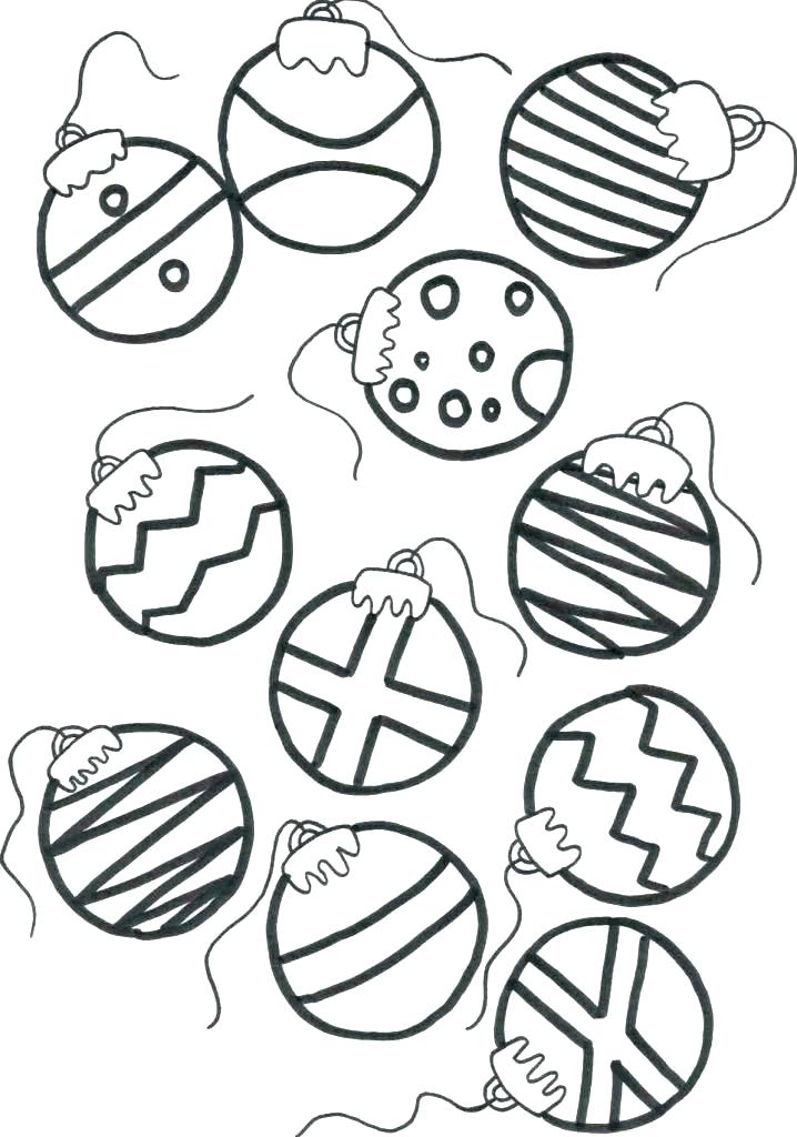 718x1024 Christmas Ornament Coloring Page Balls Coloring Pages Printable