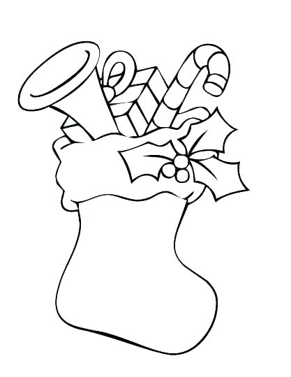 417x540 Christmas Stockings Coloring Pages Awesome Stocking Coloring Page