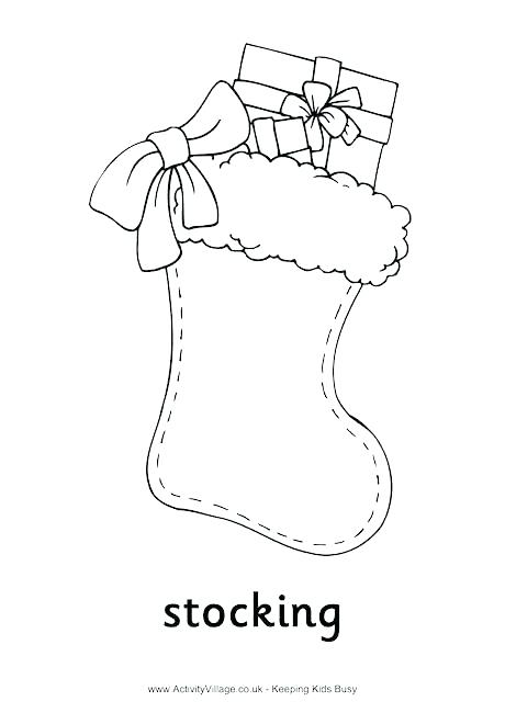 460x650 Socks Coloring Pages Socks Coloring Pages Stocking Colouring Page