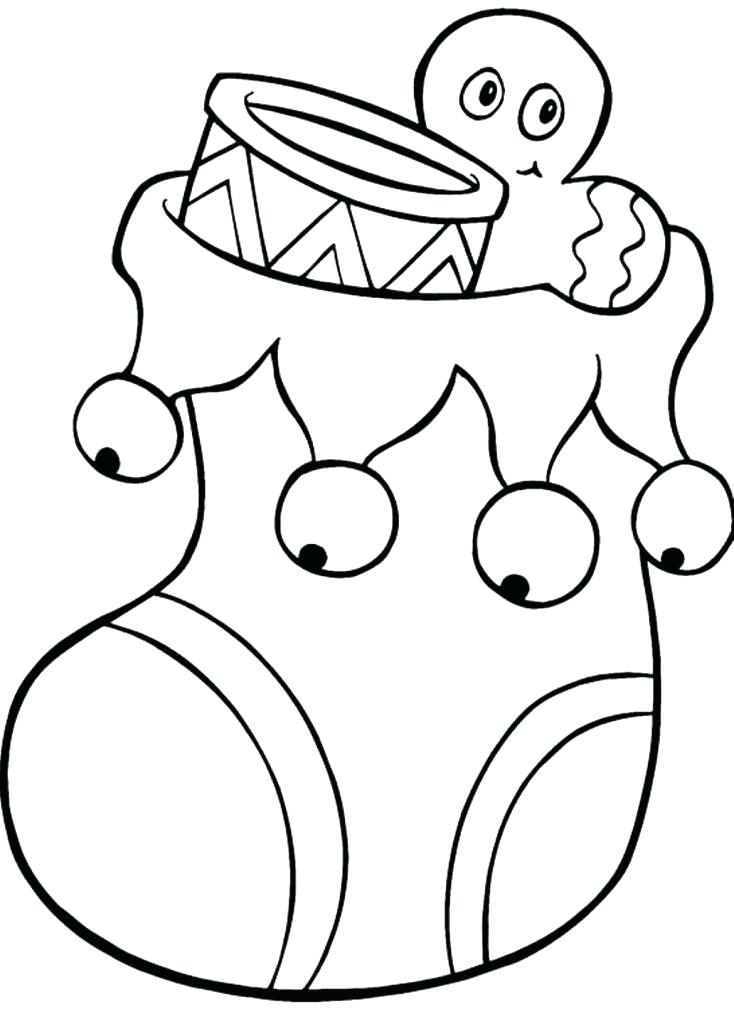 734x1024 Stocking Coloring Pages Christmas Stocking Colouring Pages
