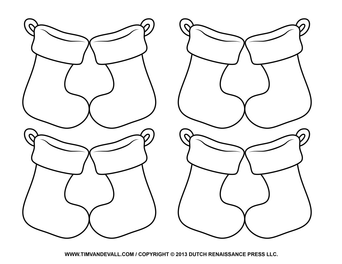 1200x927 Big Stocking Coloring Sheets Christmas Stockings Pages Free