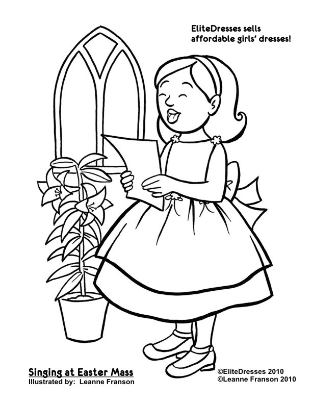 612x792 Free Easter Coloring Pages