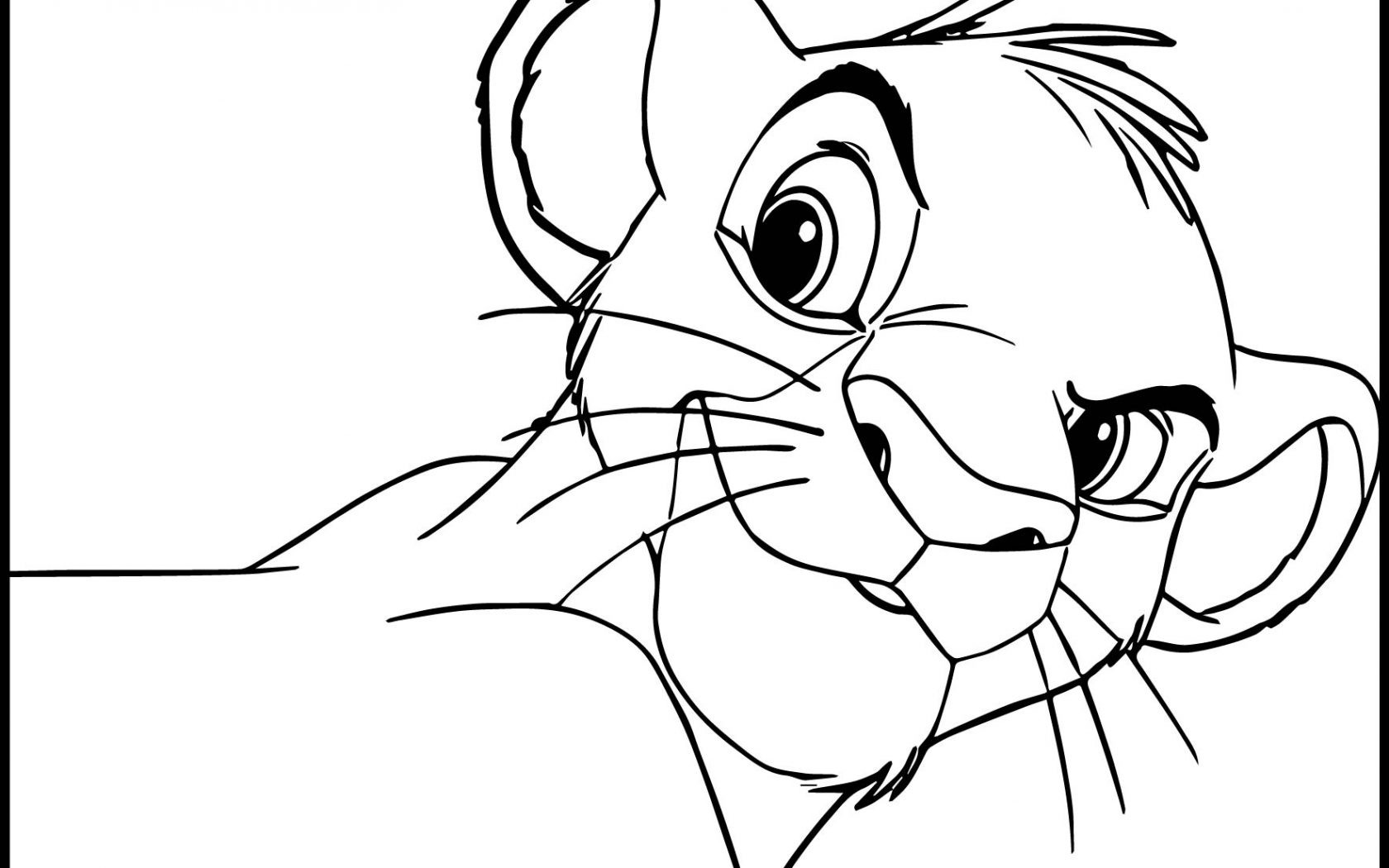 1680x1050 Lion Coloring Pages Free Church Bright Printable Animals