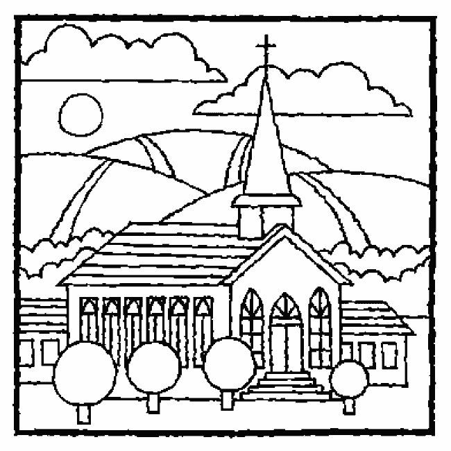 650x650 Childrens Coloring Pages For Church Church For Children Coloring
