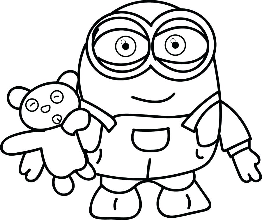 900x755 Kid Coloring Page Free Minion Coloring Page Printable Download